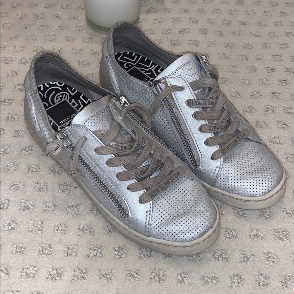 Dolce Vita Silver Sneakers